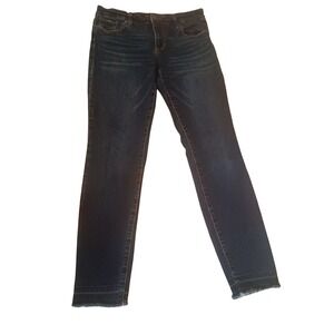 STS Blue Alice Ankle Skinny Jeans Dark Wash Raw Hem Size 29 Women
